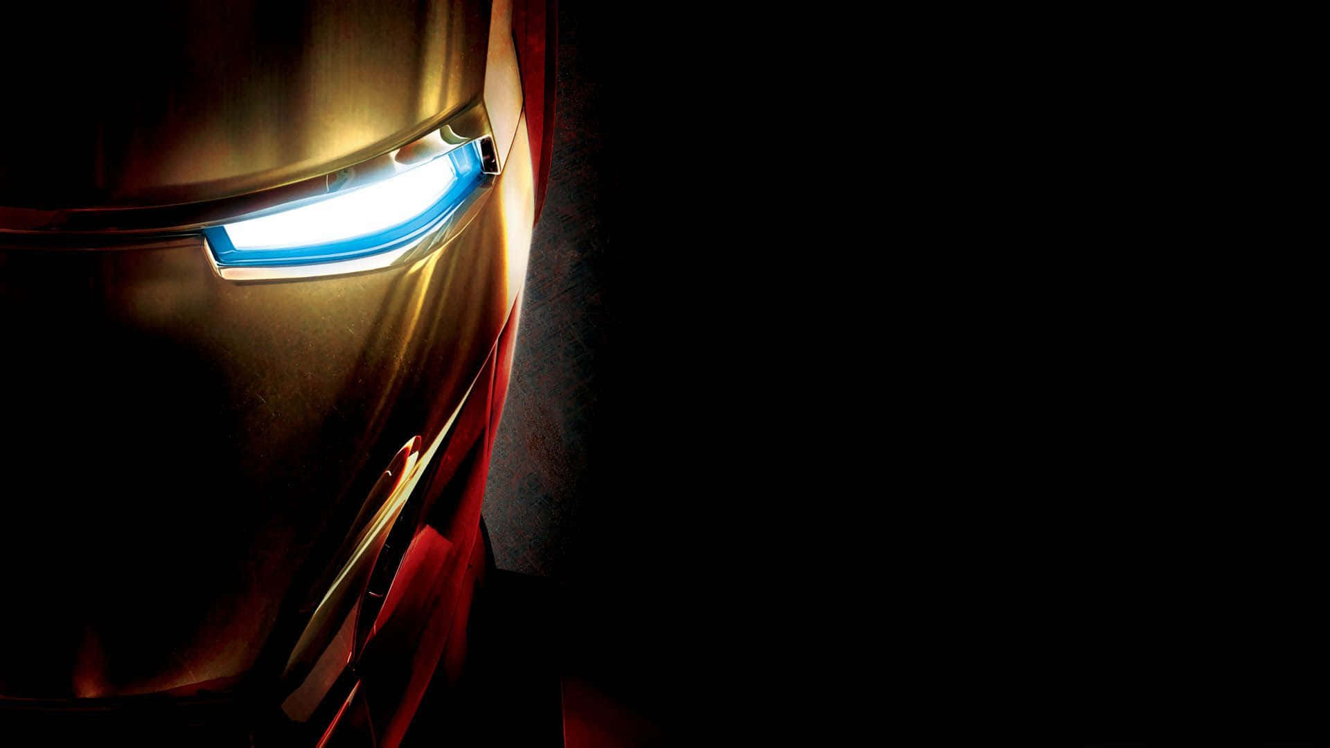 Iron Man Mark 3, glowing blue eyes, helmet, Full HD Desktop Wallpaper