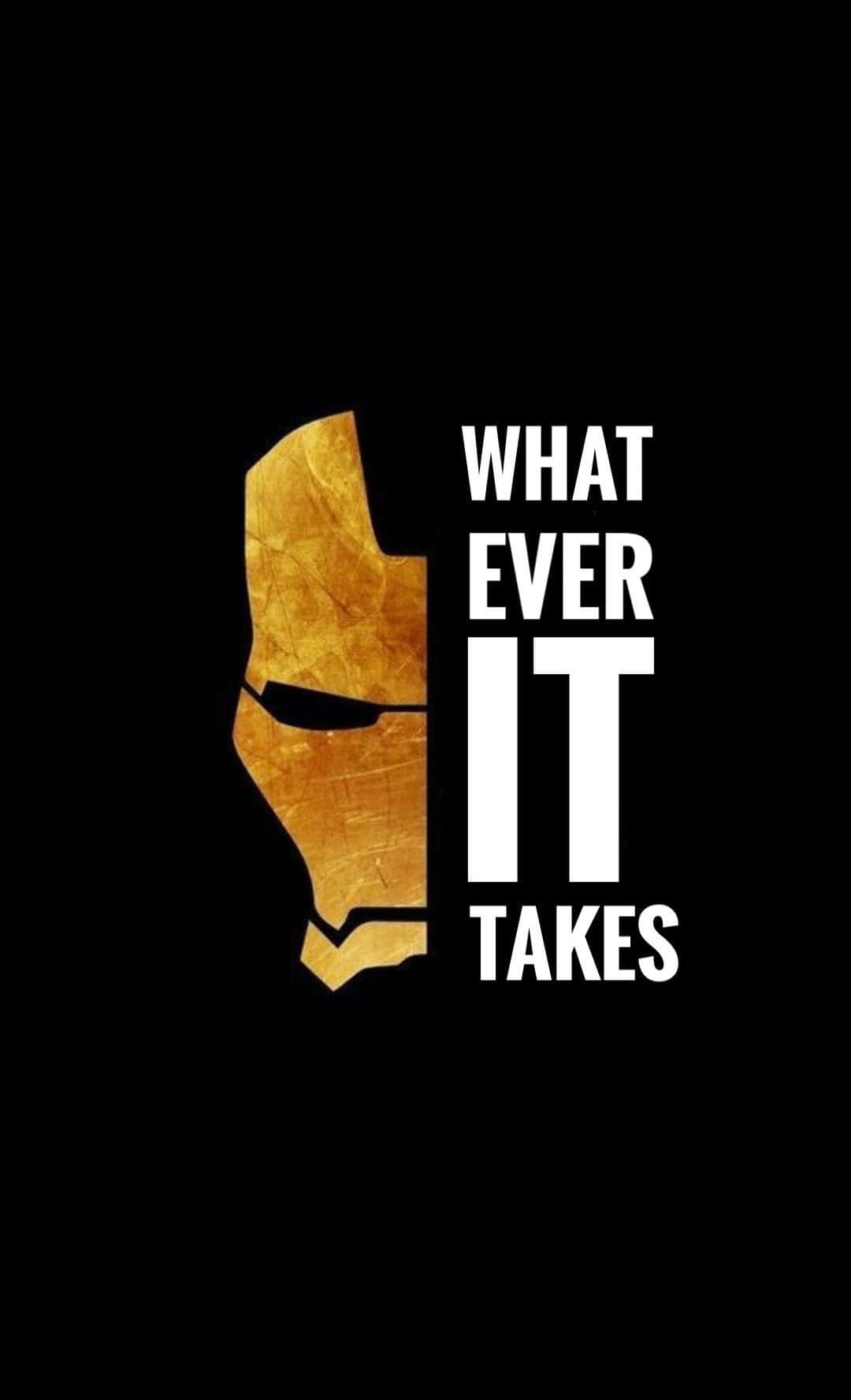 Iron Man, Golden Iron Man helmet, black background, HD Phone Wallpaper