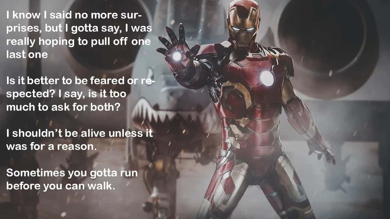 Iron Man, red gold armor, glowing palm repulsors, HD Desktop Wallpaper