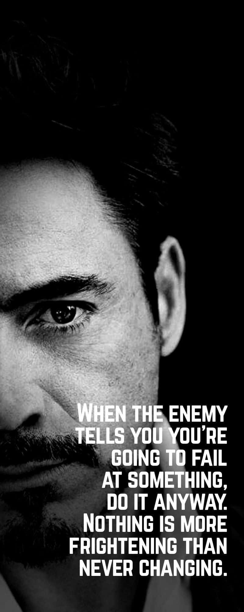 Iron Man, black and white, intense gaze, Full HD Phone Wallpaper