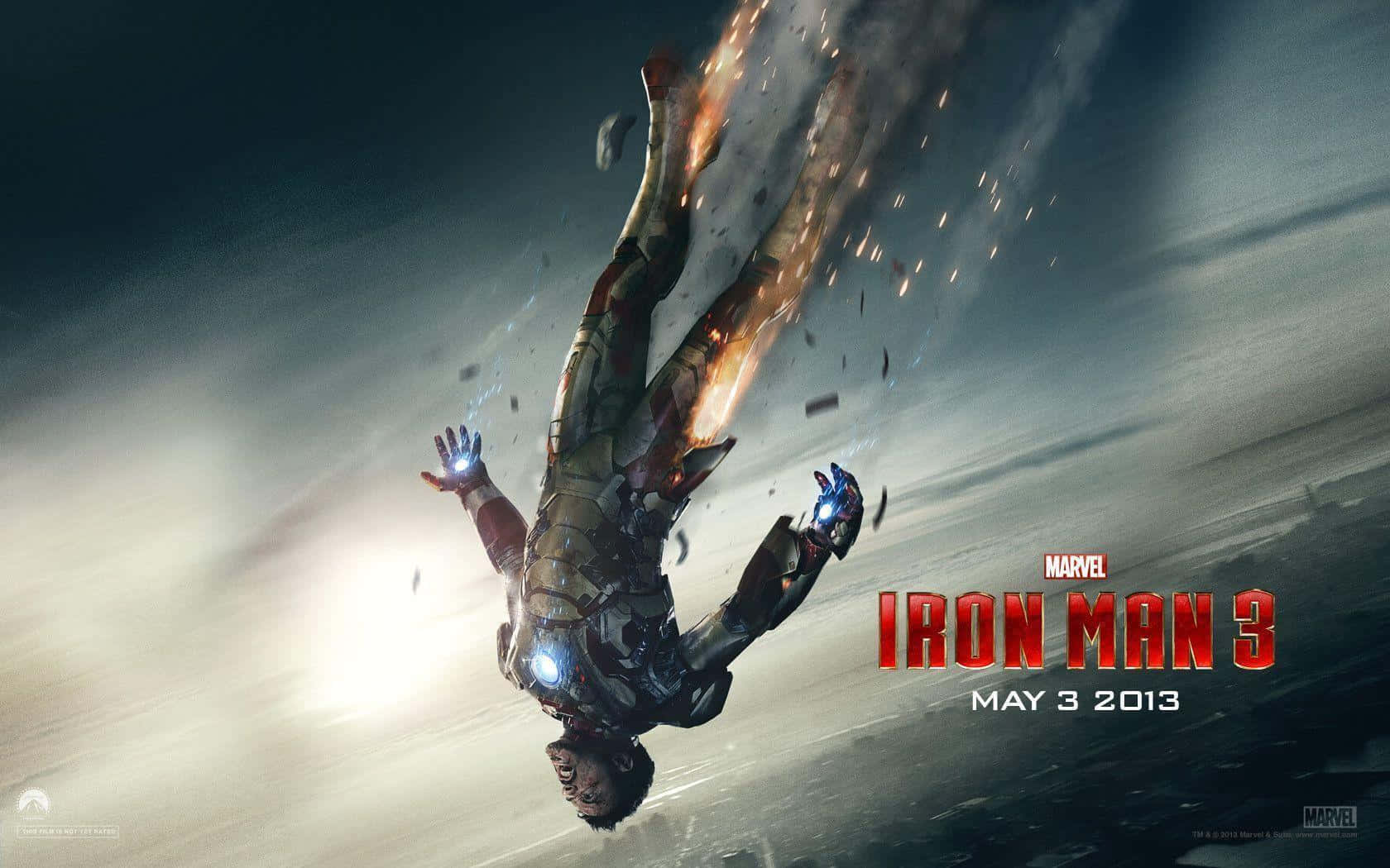 Iron Man, stormy sky, suit disintegrates, HD Desktop Wallpaper