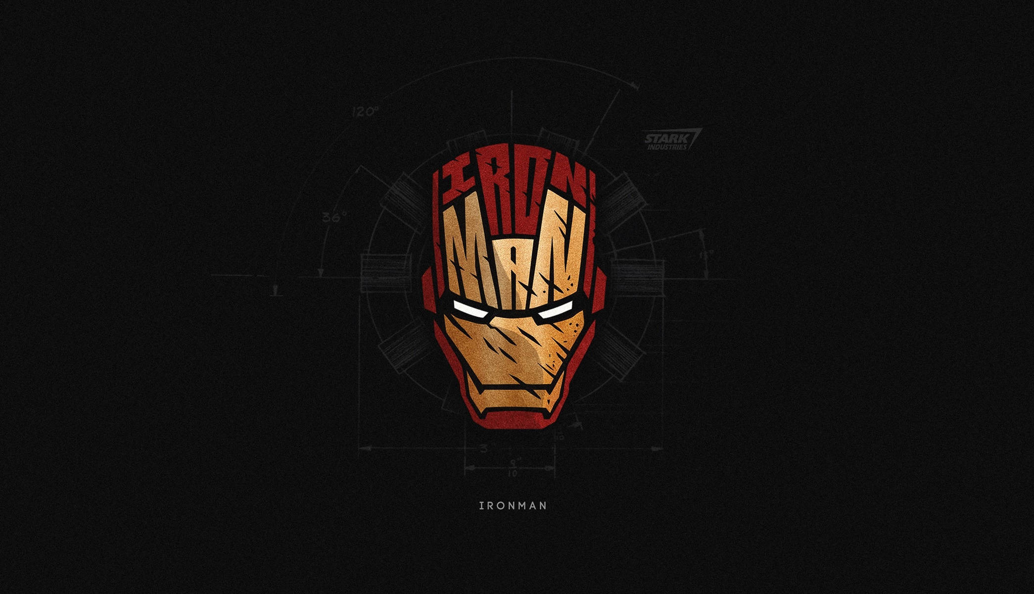 Iron Man, red gold, white, Full HD Desktop Wallpaper