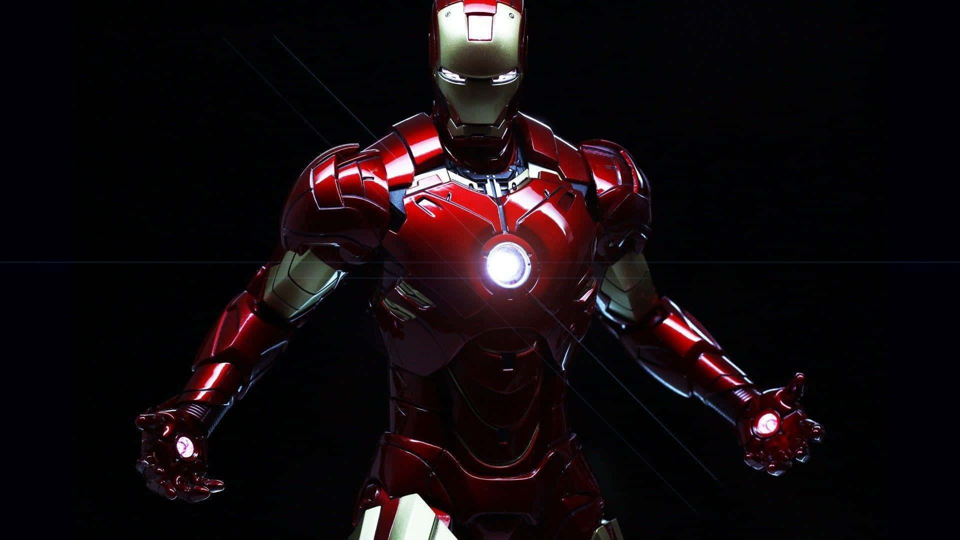 Iron Man, red and gold armor, repulsors, Full HD Desktop Wallpaper