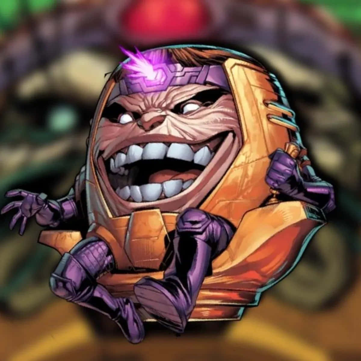 Iron Man, arch nemeses, purple glowing forehead, SD Desktop Wallpaper