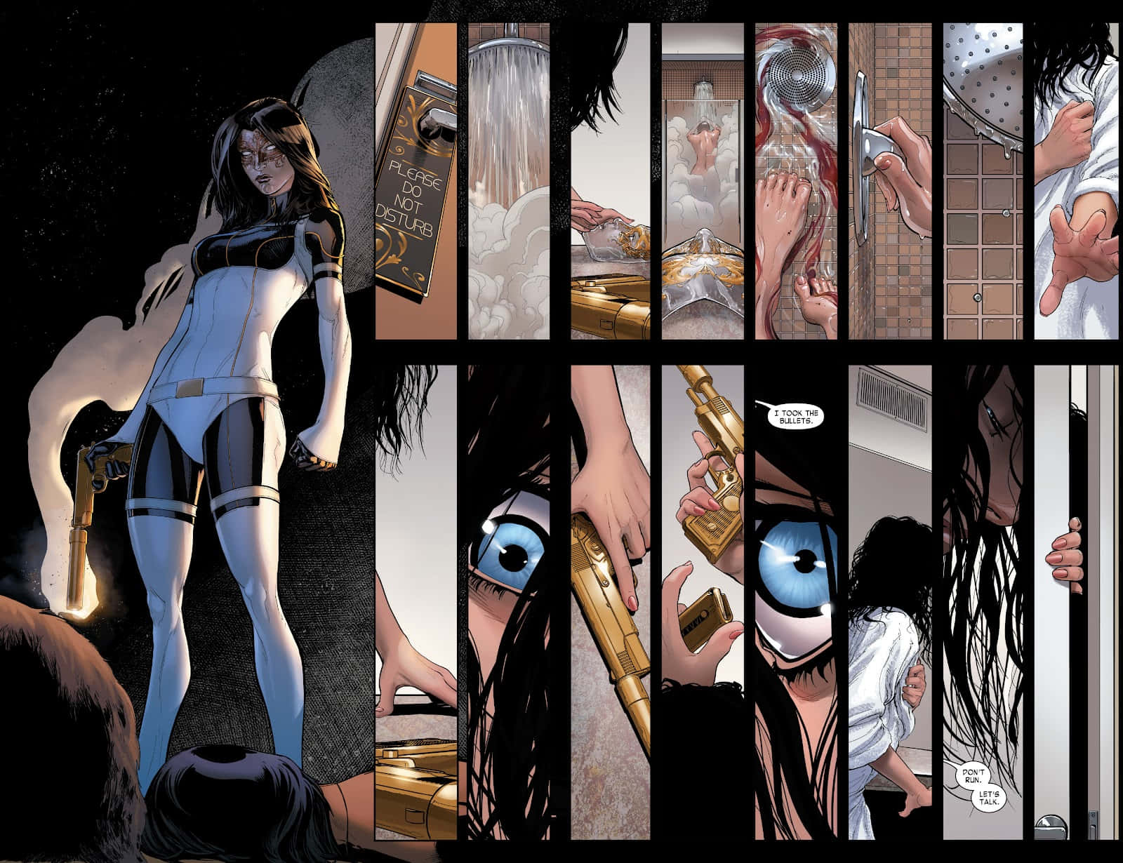 Iron Man, nemeses, white and black suit, HD Desktop Wallpaper