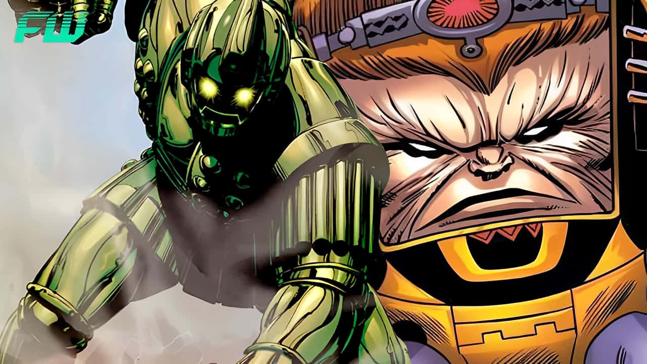 Iron Man Villains, green armored warrior, glowing eyes, HD Desktop Wallpaper
