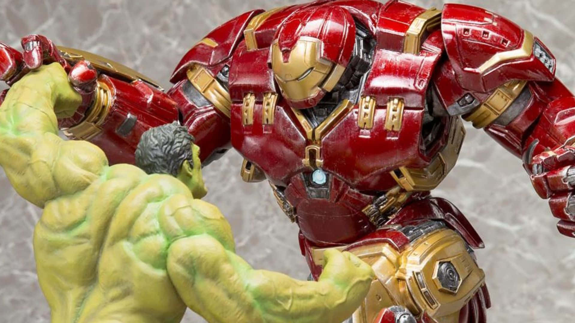 Iron Man, Hulk, red gold armor, Full HD Desktop Wallpaper