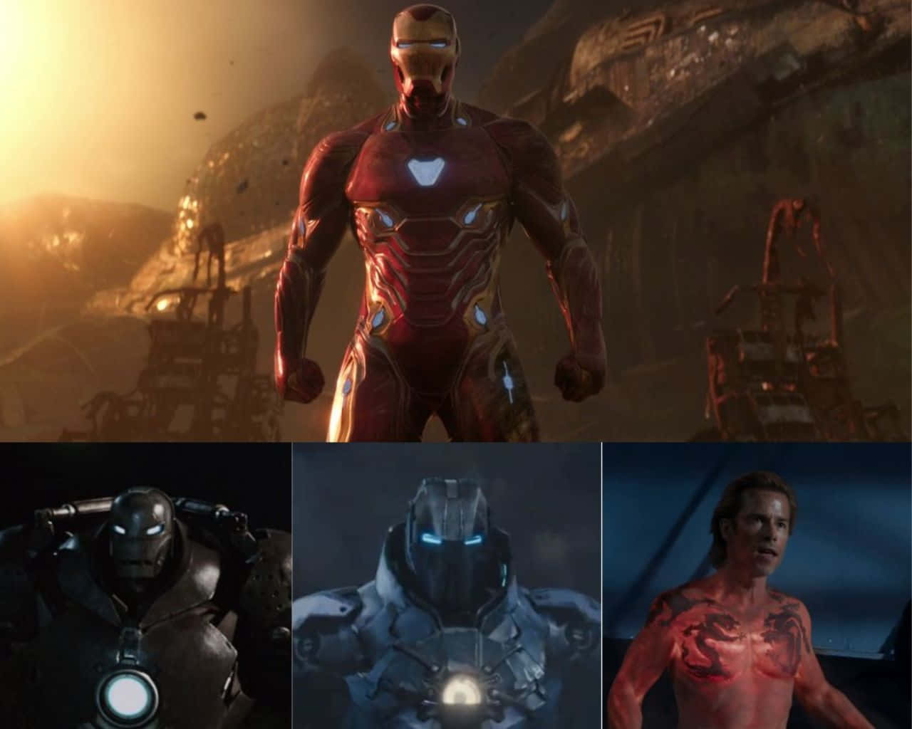Iron Man, Killian, dusty battlefield, HD Desktop Wallpaper