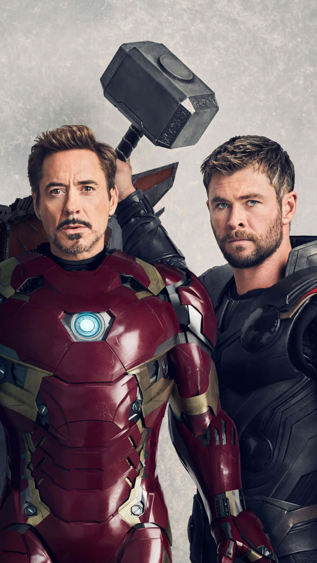 Iron Man, Thor, iconic suits, Full HD Phone Wallpaper