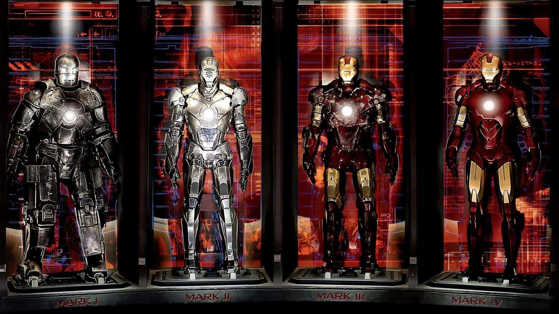 Iron Man, suit, glass cases, Full HD Desktop Wallpaper