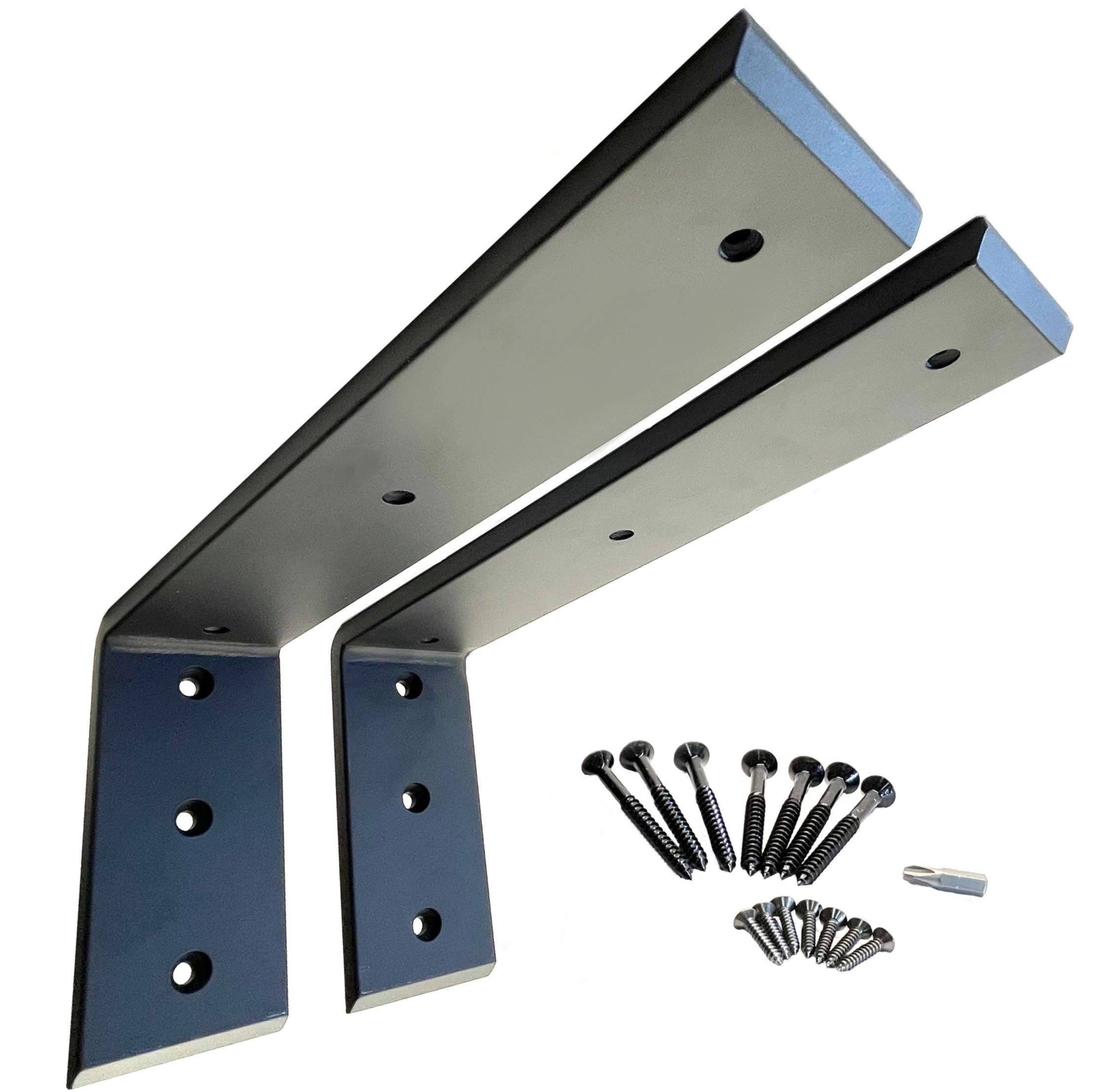heavy duty metal iron L brackets, black metal L-brackets, pre-drilled holes, Full HD Desktop Wallpaper