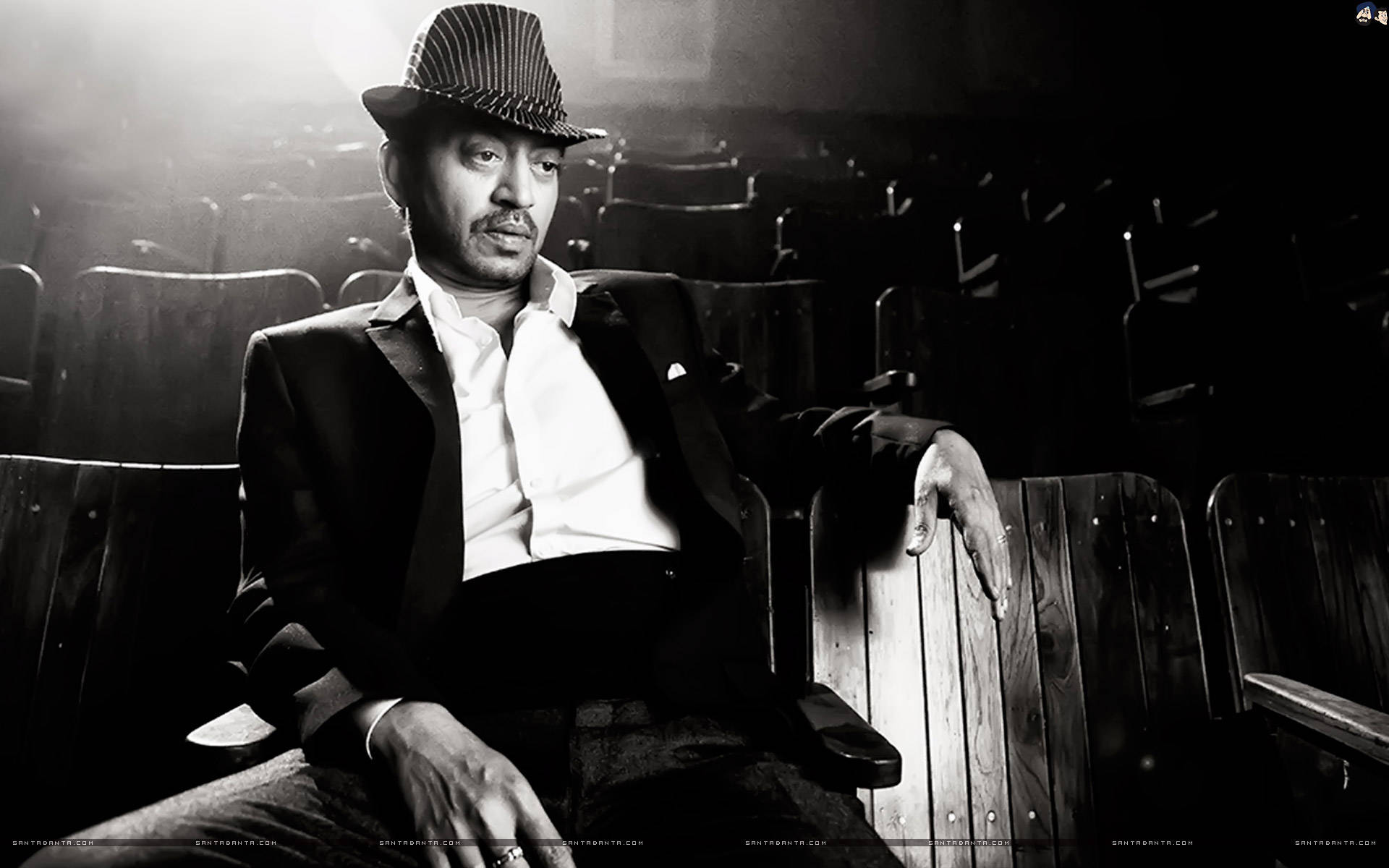 Irrfan Khan, fedora, suit, Full HD Desktop Wallpaper