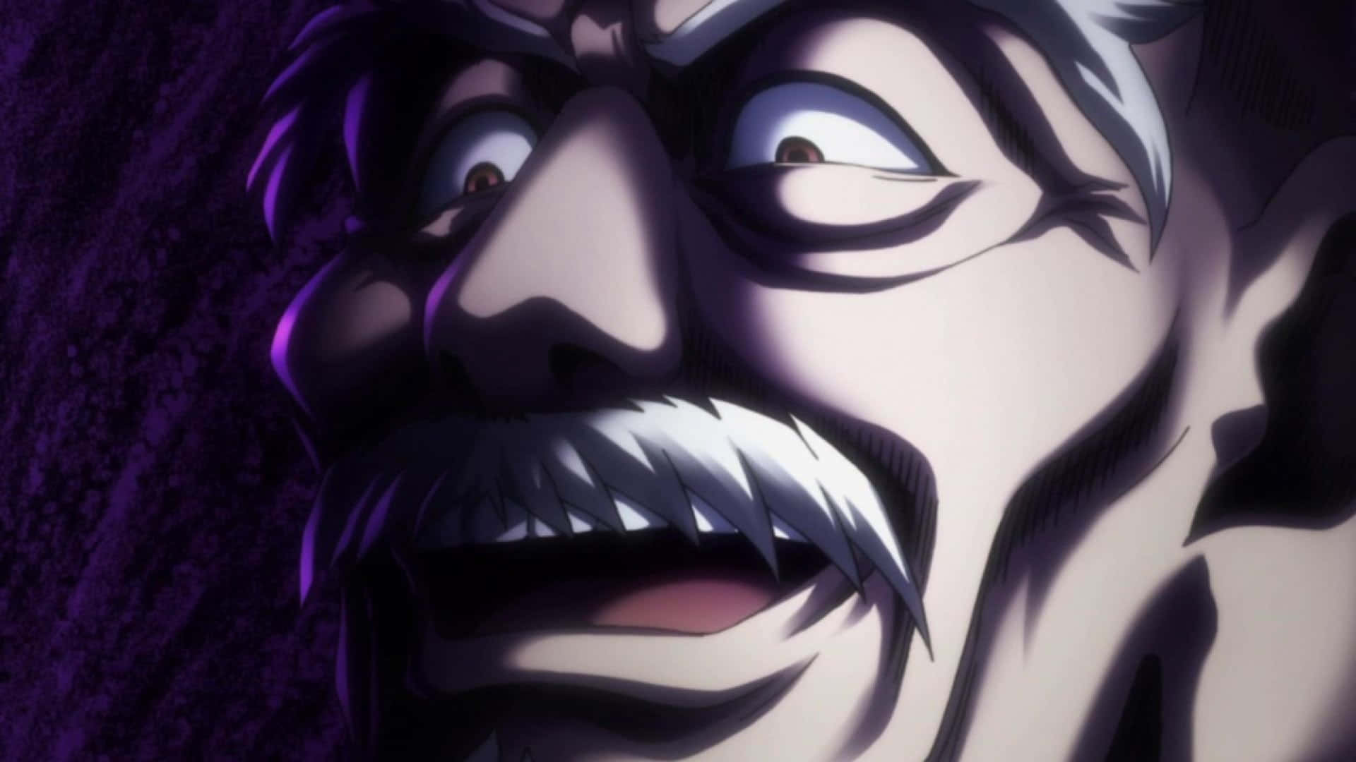 Isaac Netero, wild eyes, white mustache, Full HD Desktop Wallpaper