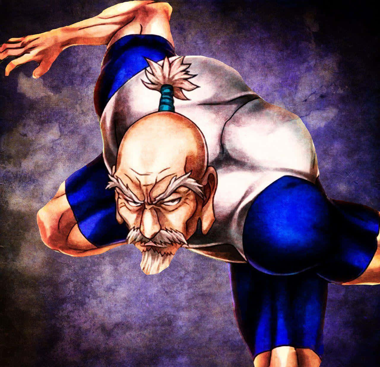 Isaac Netero, bald head, white beard, HD Desktop Wallpaper