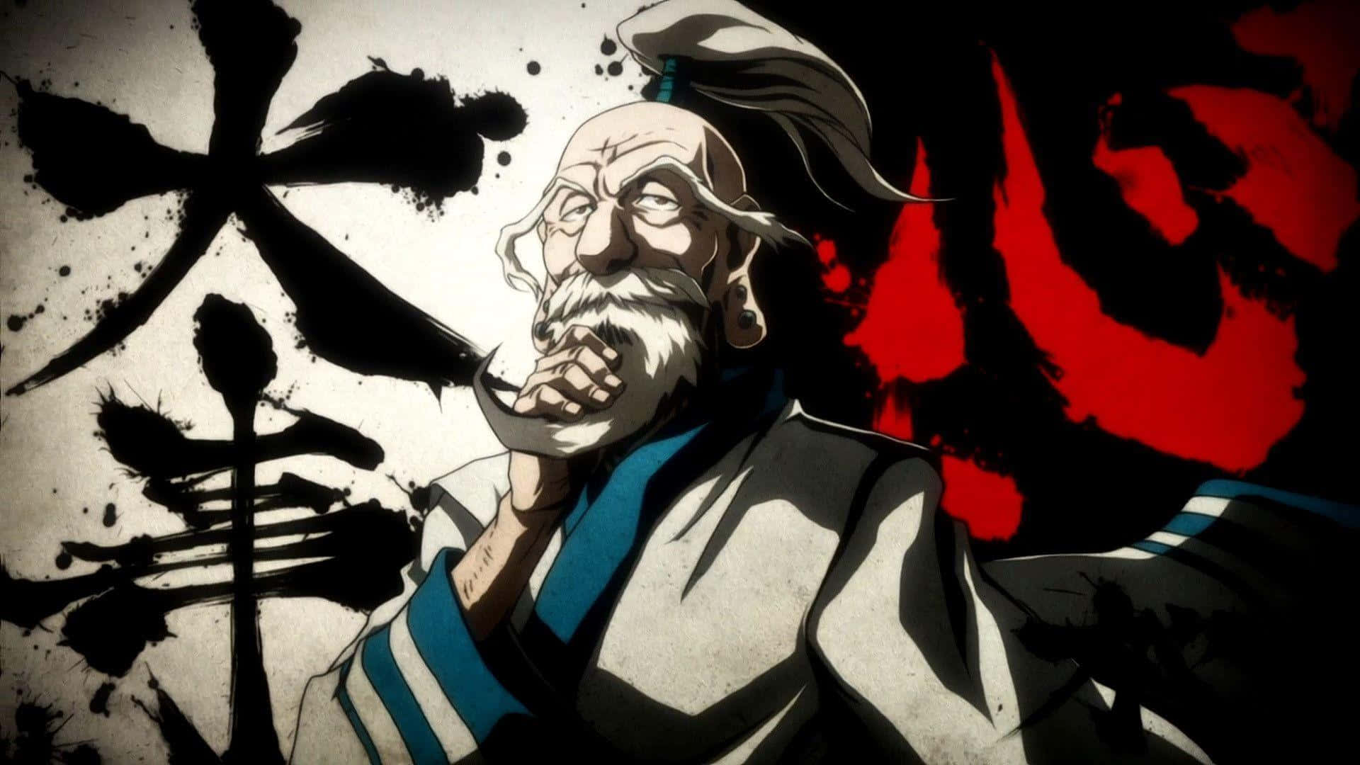 Isaac Netero, white beard, wild hair, Full HD Desktop Wallpaper