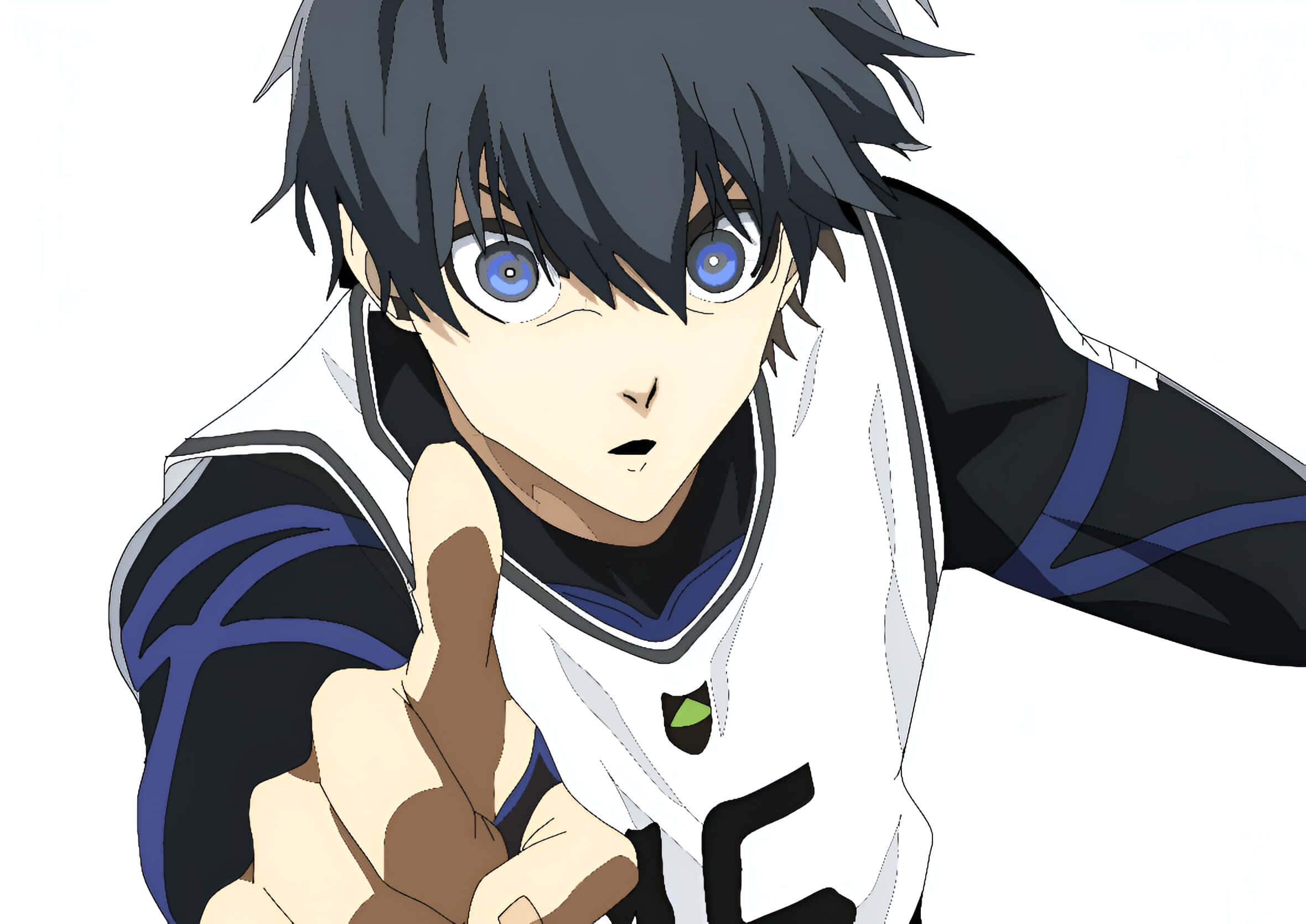 Isagi Yoichi, anime character, spiky black hair, Full HD Desktop Wallpaper