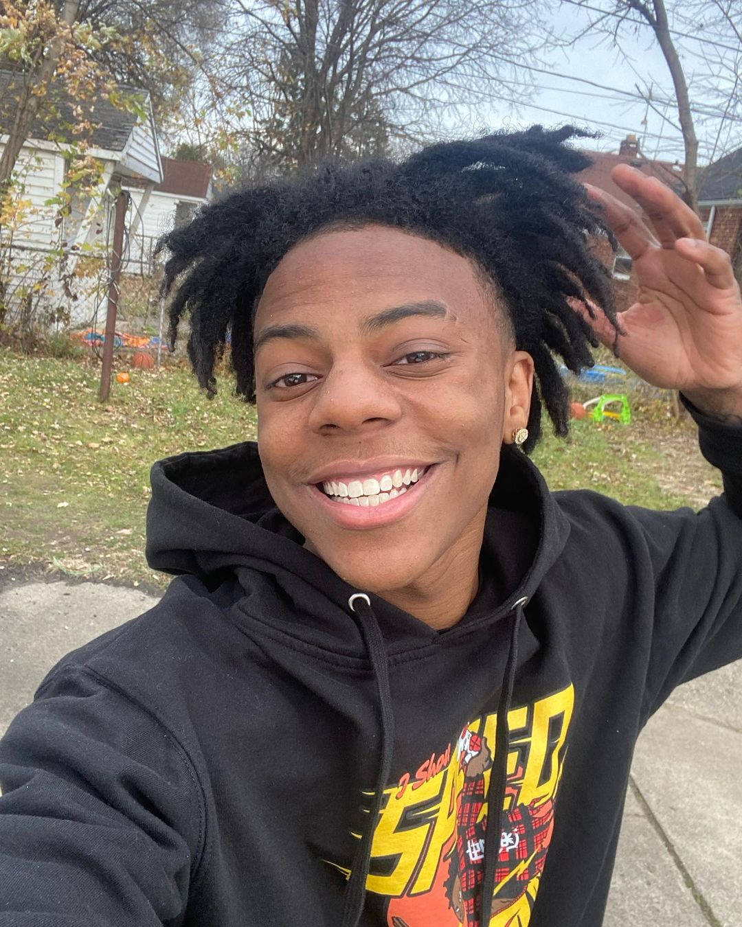 Ishowspeed, afro hair, dreadlocks, HD Phone Wallpaper