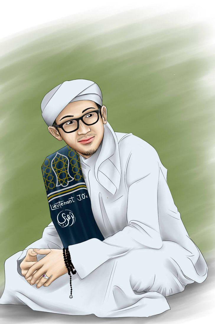 Islamic Boy, white traditional attire, glasses, SD Phone Wallpaper