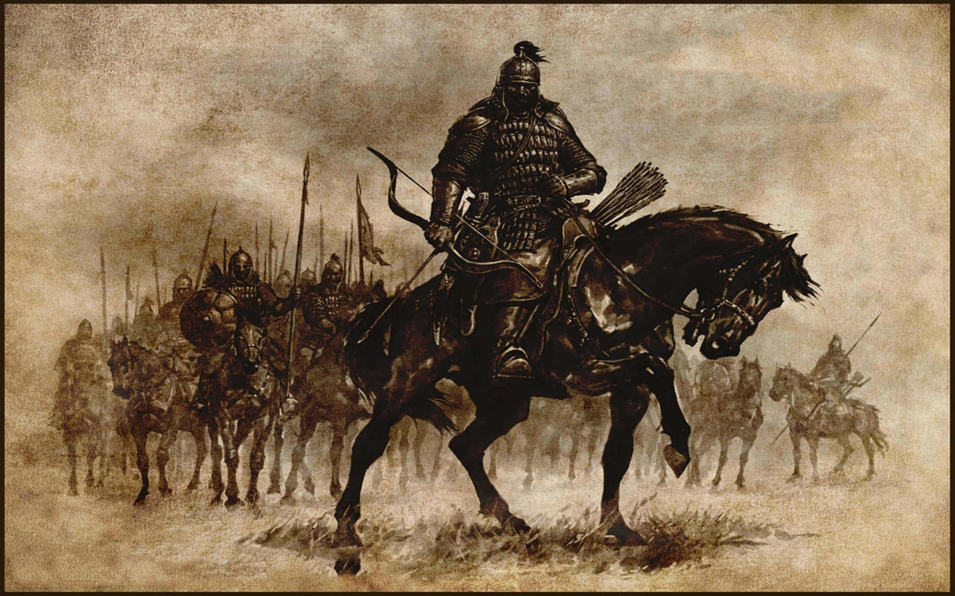 Islamic Warrior, horseback, army, Full HD Desktop Wallpaper