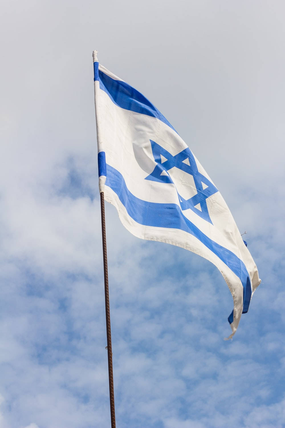 Israel Flag, blue Star of David, stripes, HD Phone Wallpaper