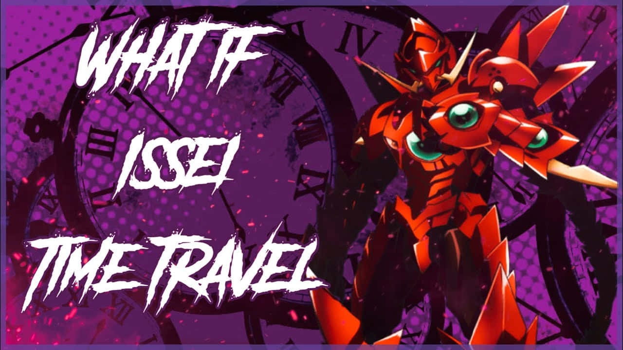 Issei Hyoudou, red armored robot, glowing green eyes, HD Desktop Wallpaper