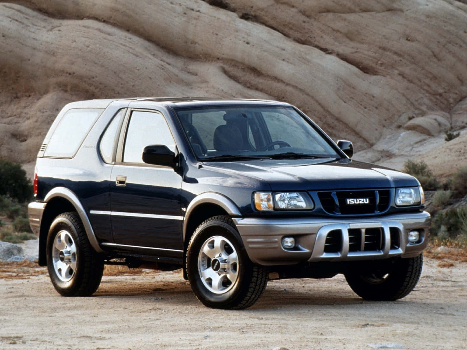 Isuzu Amigo, dark blue, silver trim, HD Desktop Wallpaper