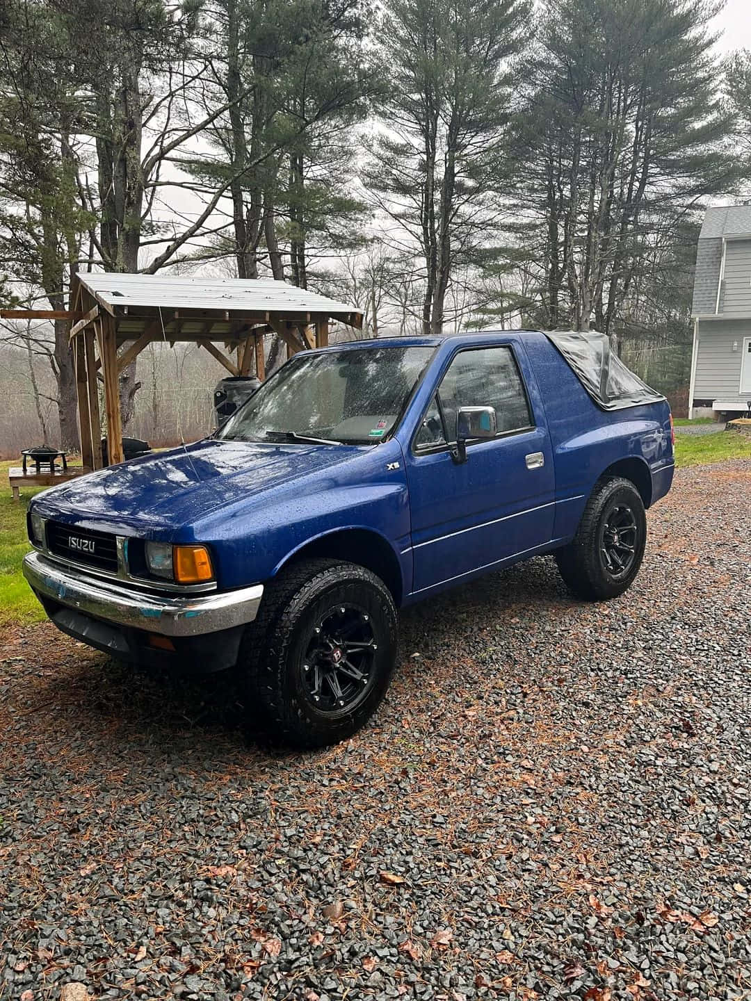 Isuzu Amigo, blue, pickup truck, HD Phone Wallpaper