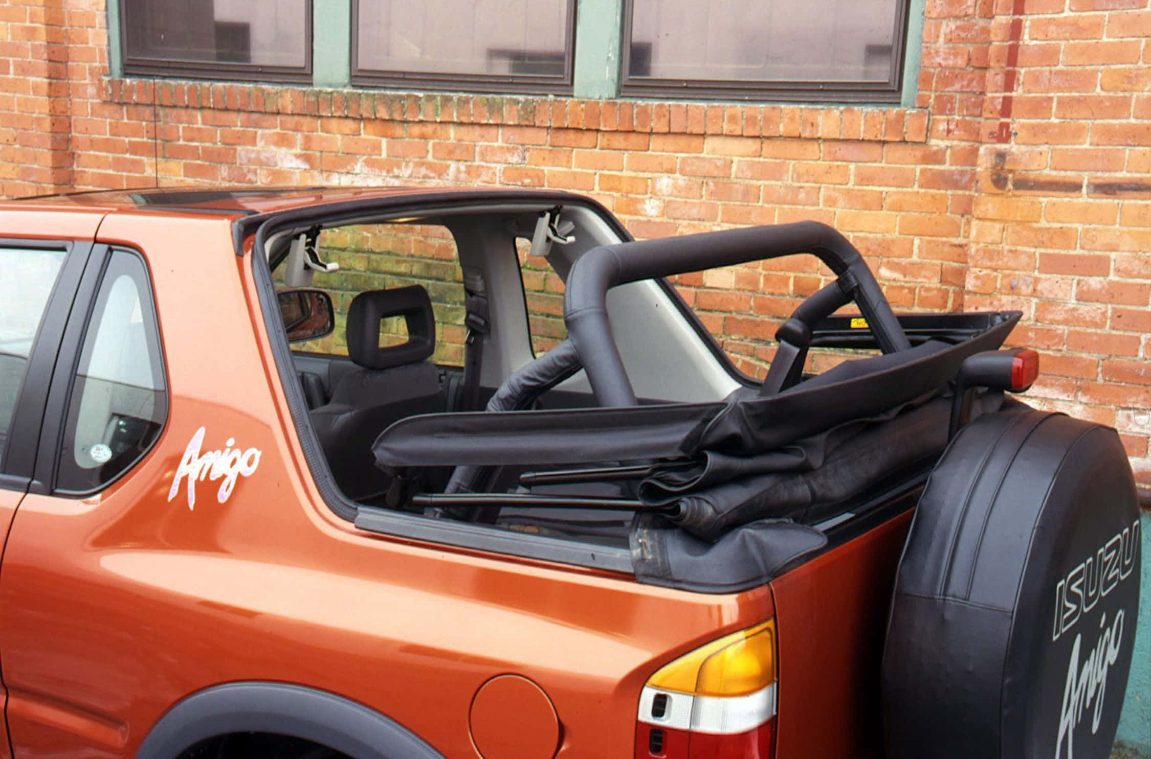 Isuzu Amigo, convertible, orange, Full HD Desktop Wallpaper