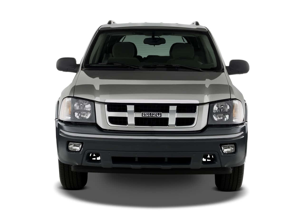 Isuzu Ascender, gray, front view, SD Desktop Wallpaper