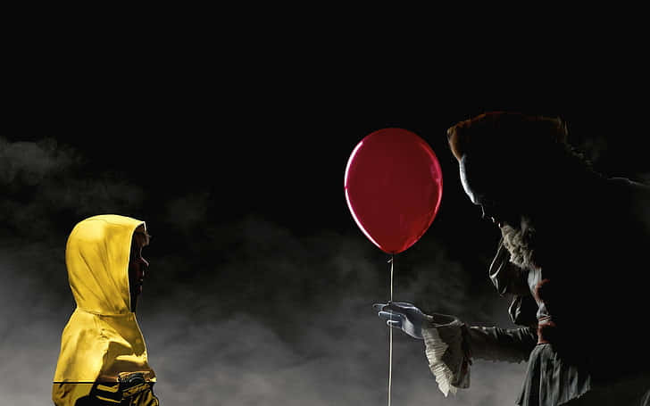 It 2017, yellow raincoat, menacing clown, SD Desktop Wallpaper
