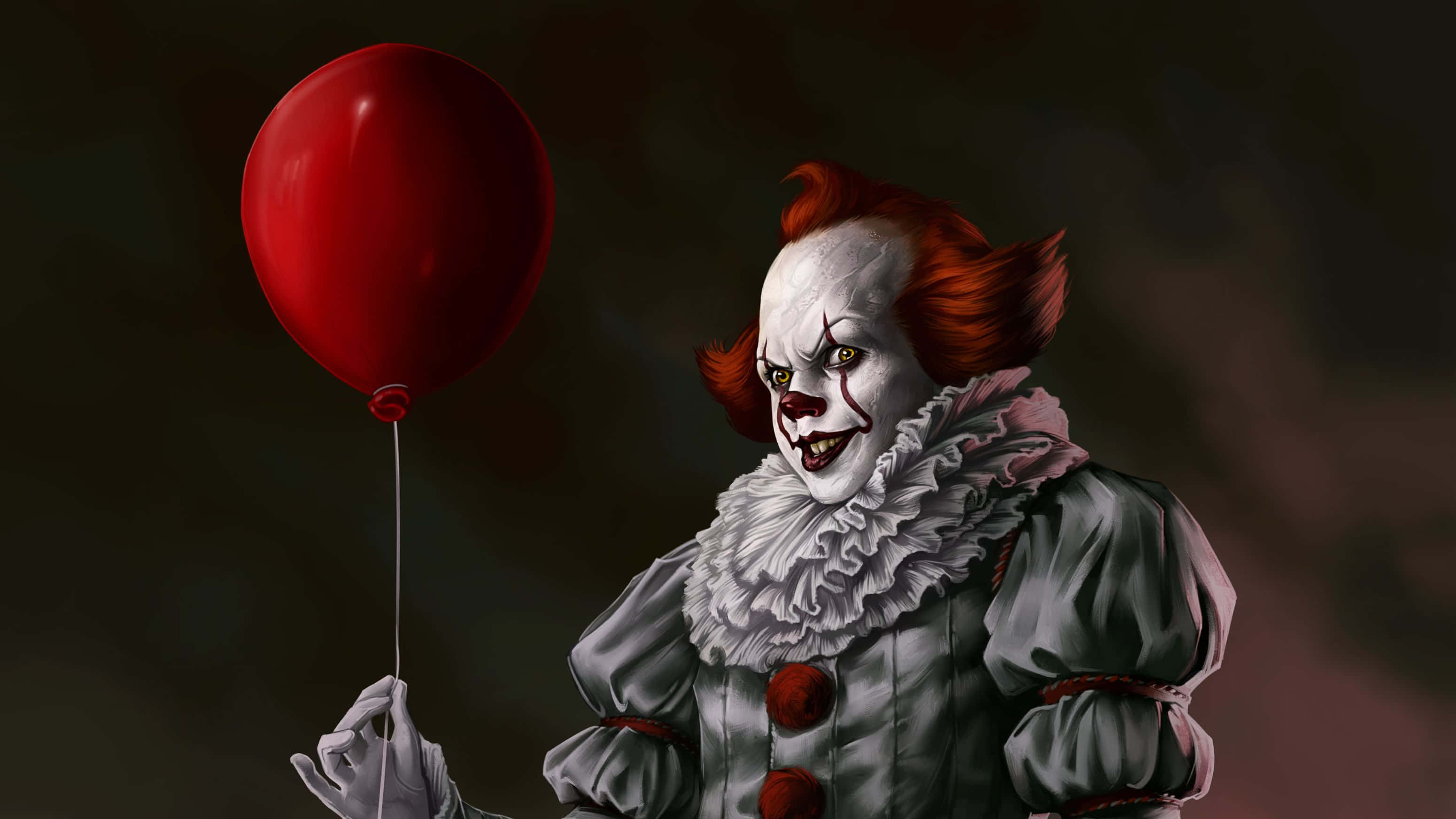 It 2017, clown, red hair, 2K Desktop Wallpaper