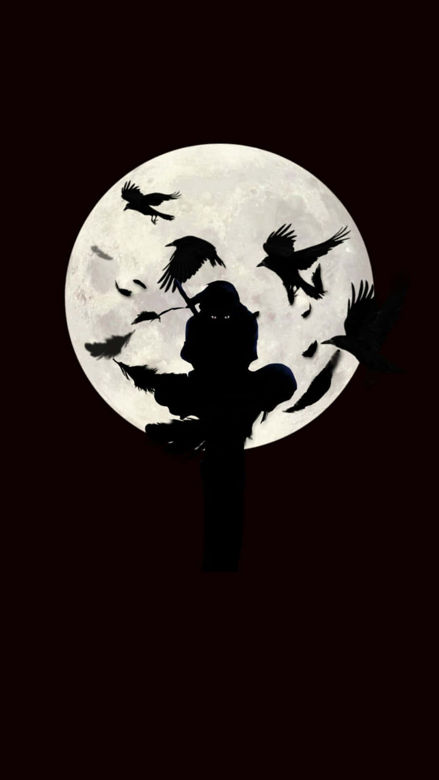 Itachi, silhouette, hooded figure, HD Phone Wallpaper