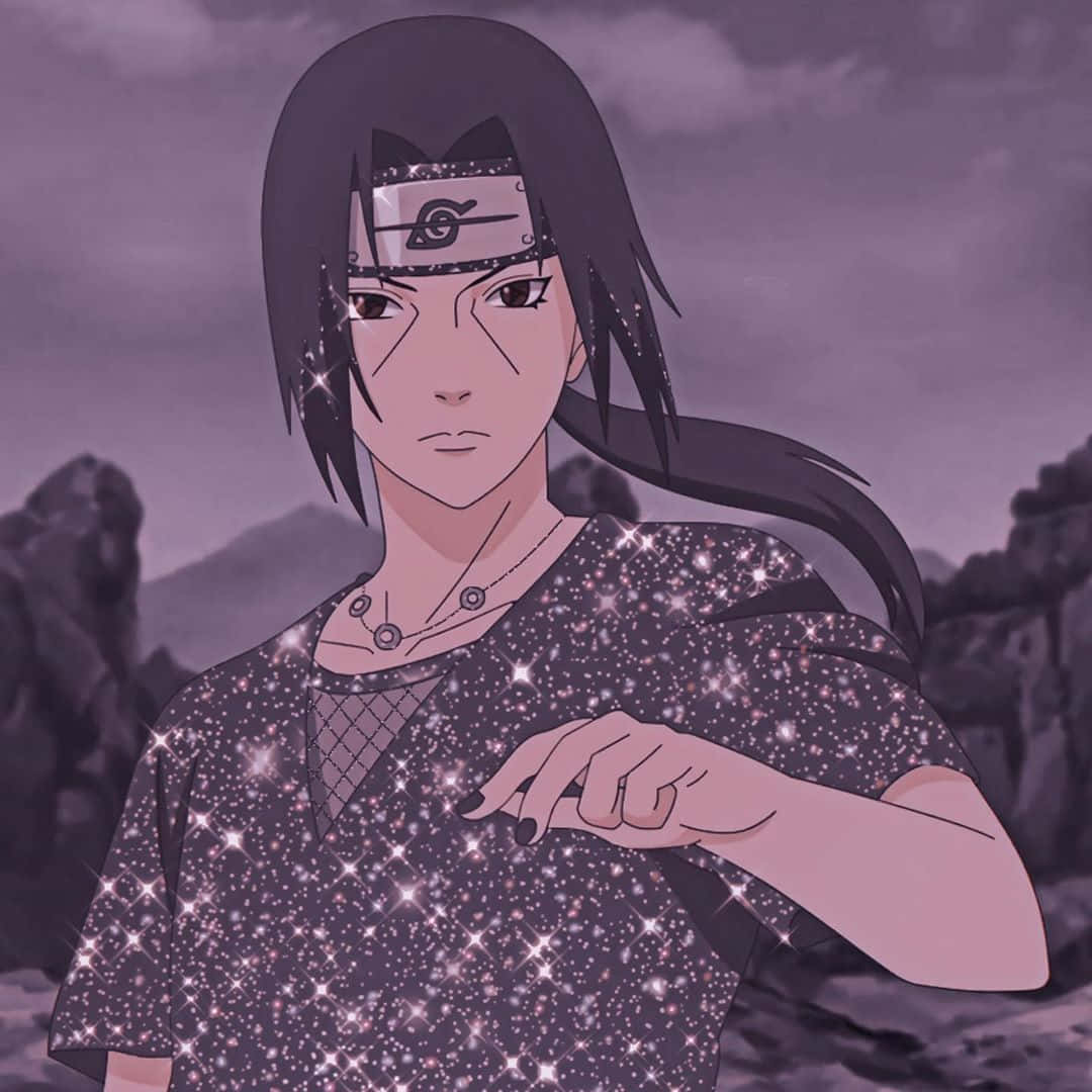 Itachi, long dark hair, headband, SD Desktop Wallpaper