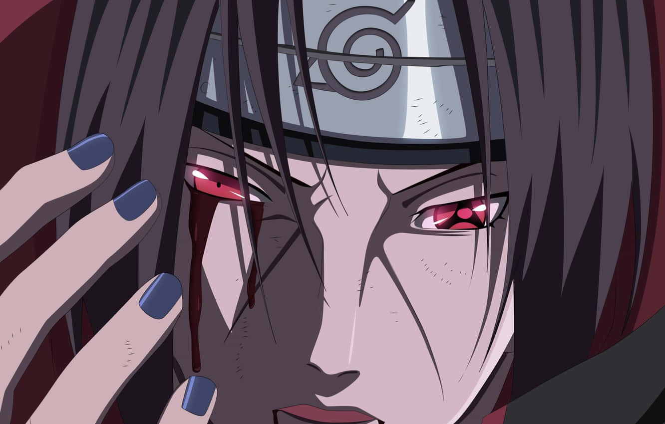 Itachi Live, bleeding eye, red eyes, HD Desktop Wallpaper