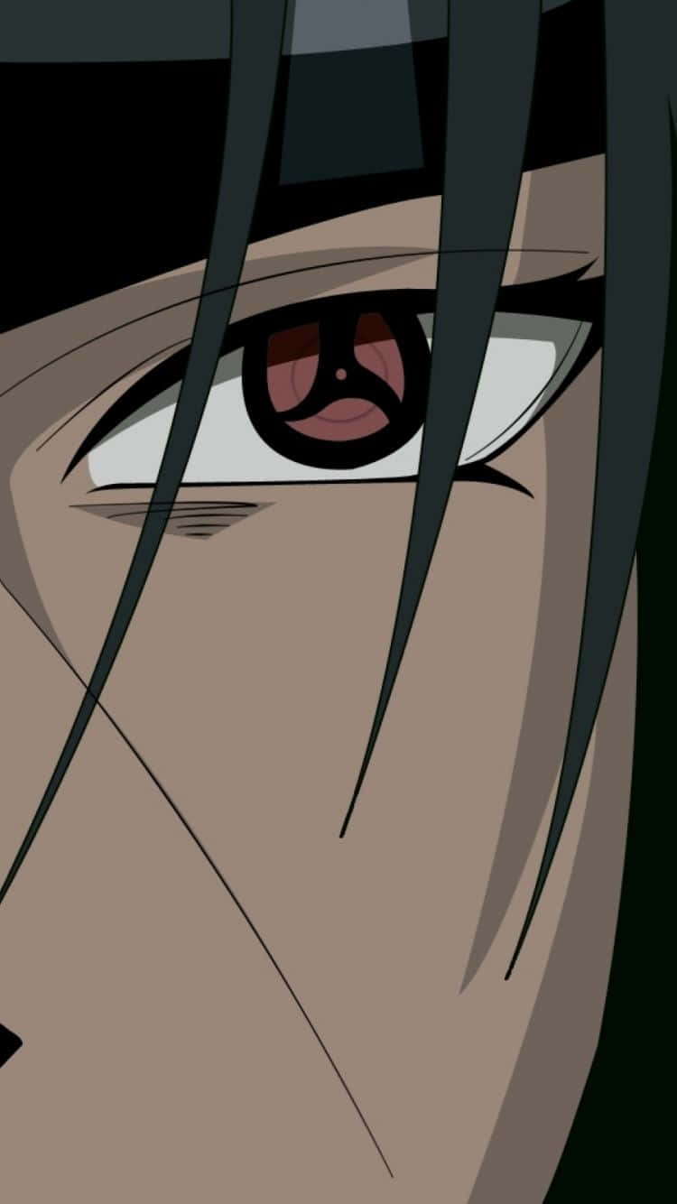 Itachi, anime, red tomoe pattern, HD Phone Wallpaper