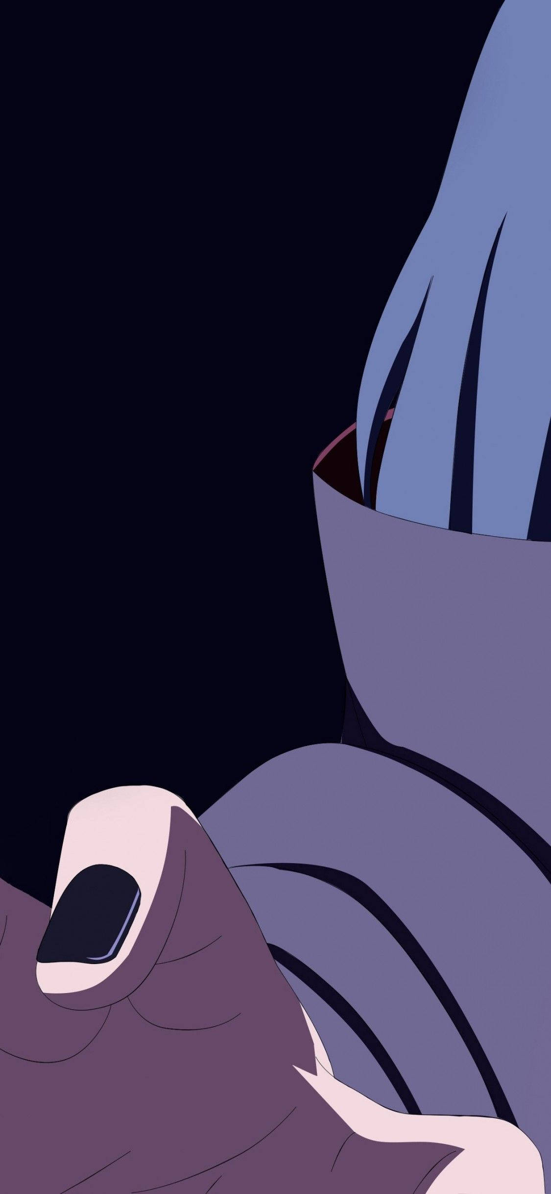 Itachi, black nail polish, purple cloak, Full HD Phone Wallpaper