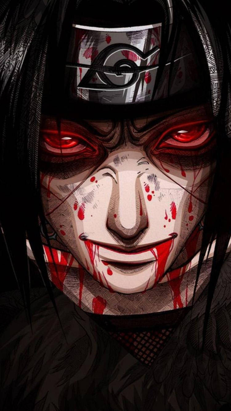Itachi, red eyes, gothic, HD Phone Wallpaper
