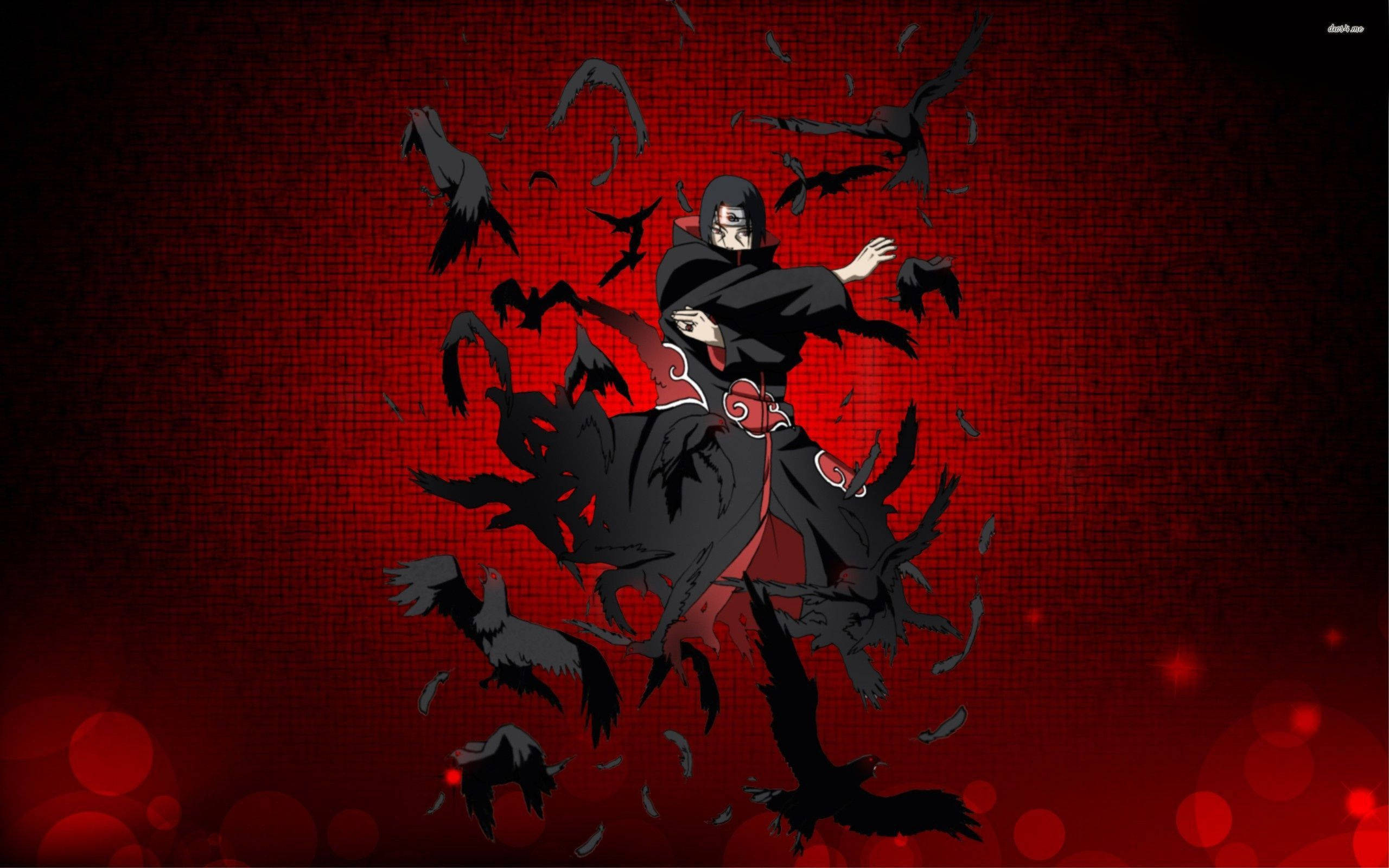 Itachi Uchiha, iPhone, black cloak, 2K Desktop Wallpaper