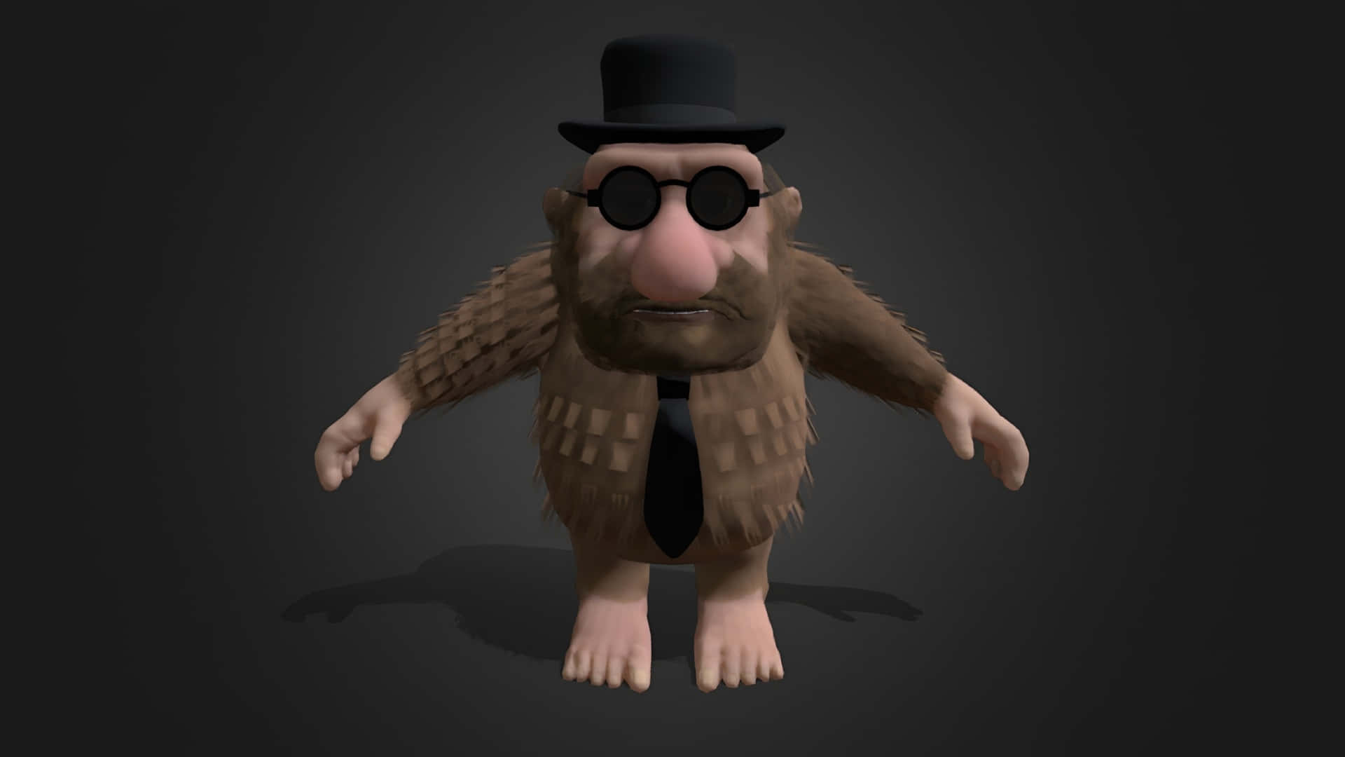 Italian Brainrot, top hat, sunglasses, Full HD Desktop Wallpaper
