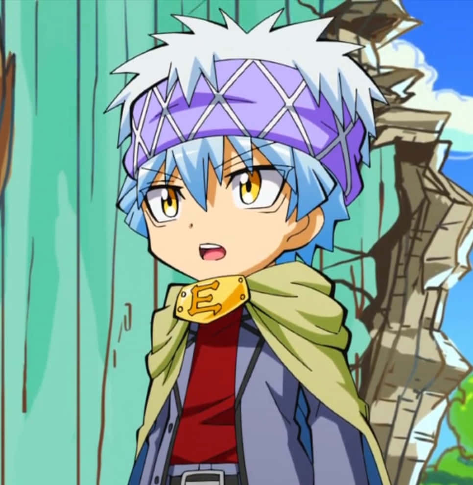 Itona Horibe, spiky blue-haired, yellow eyes, SD Phone Wallpaper