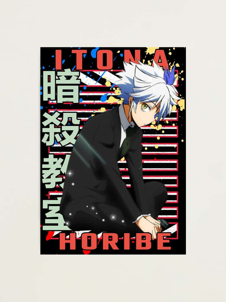Itona Horibe, white hair, green eyes, SD Phone Wallpaper