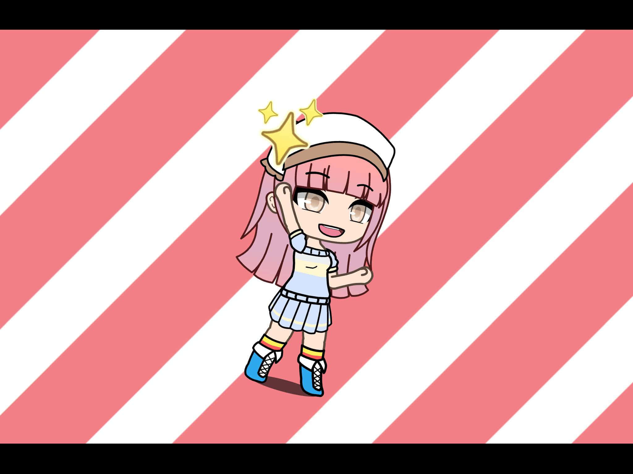 Itsfunneh, anime girl, pink hair, Full HD Desktop Wallpaper