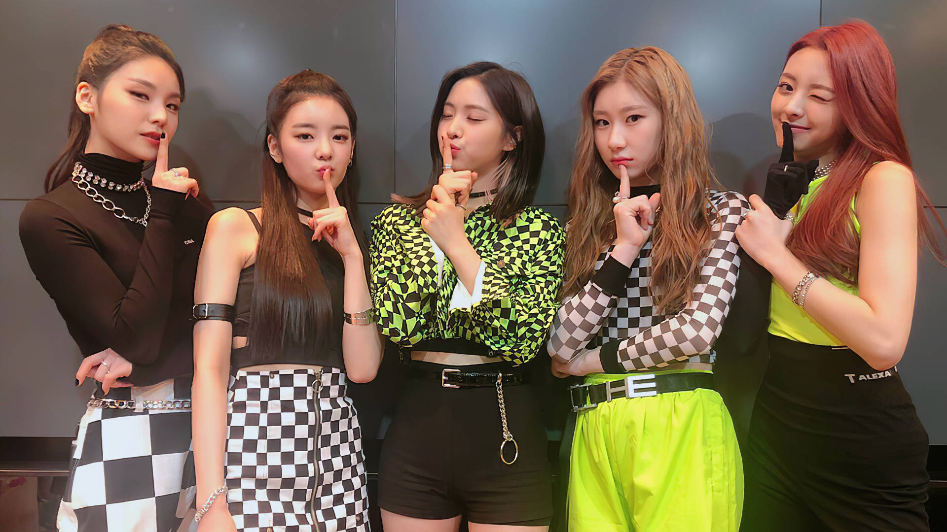 ITZY, debut era, five stylish women, Full HD Desktop Wallpaper