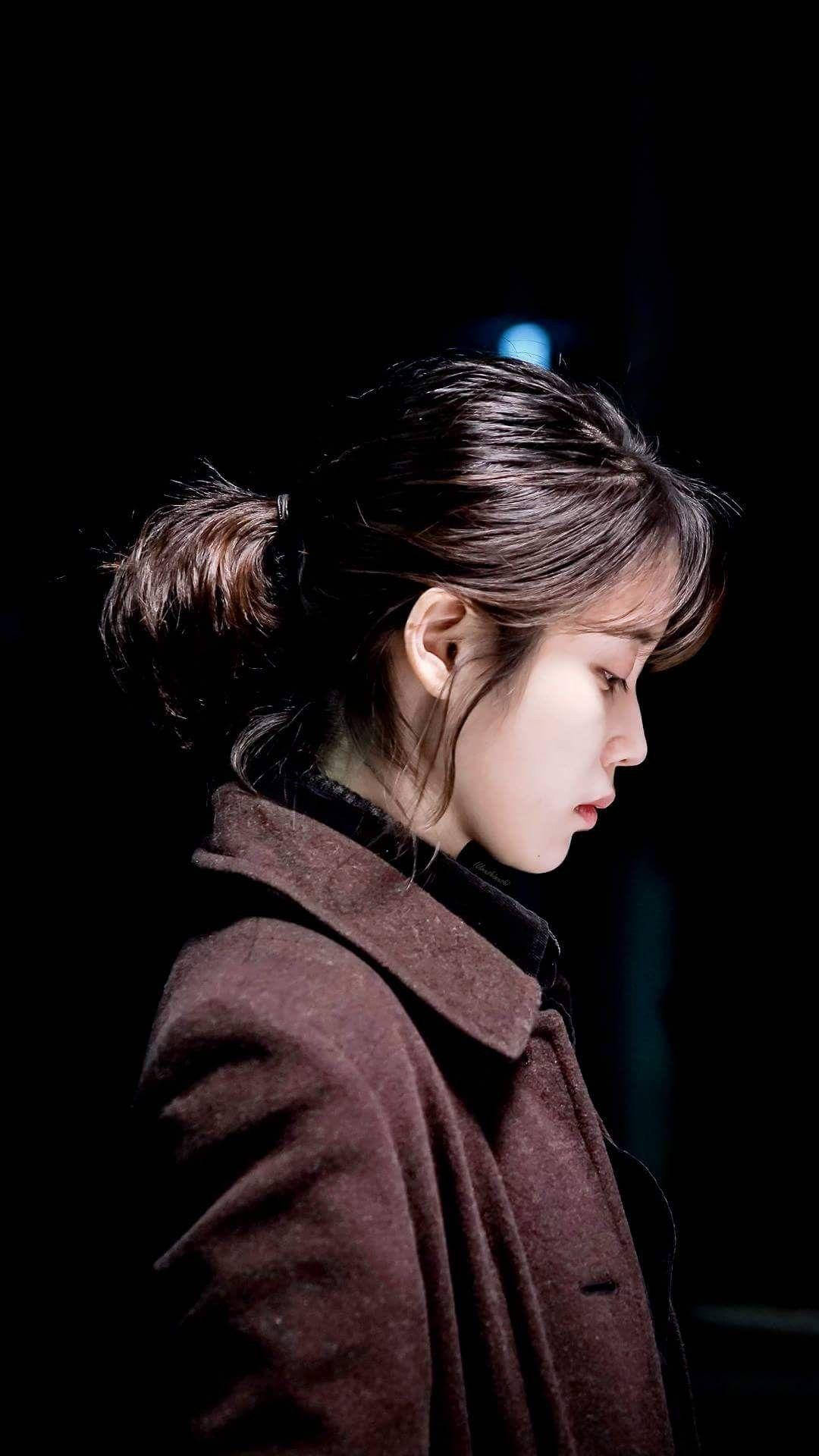 IU, brown coat, shadow, Full HD Phone Wallpaper