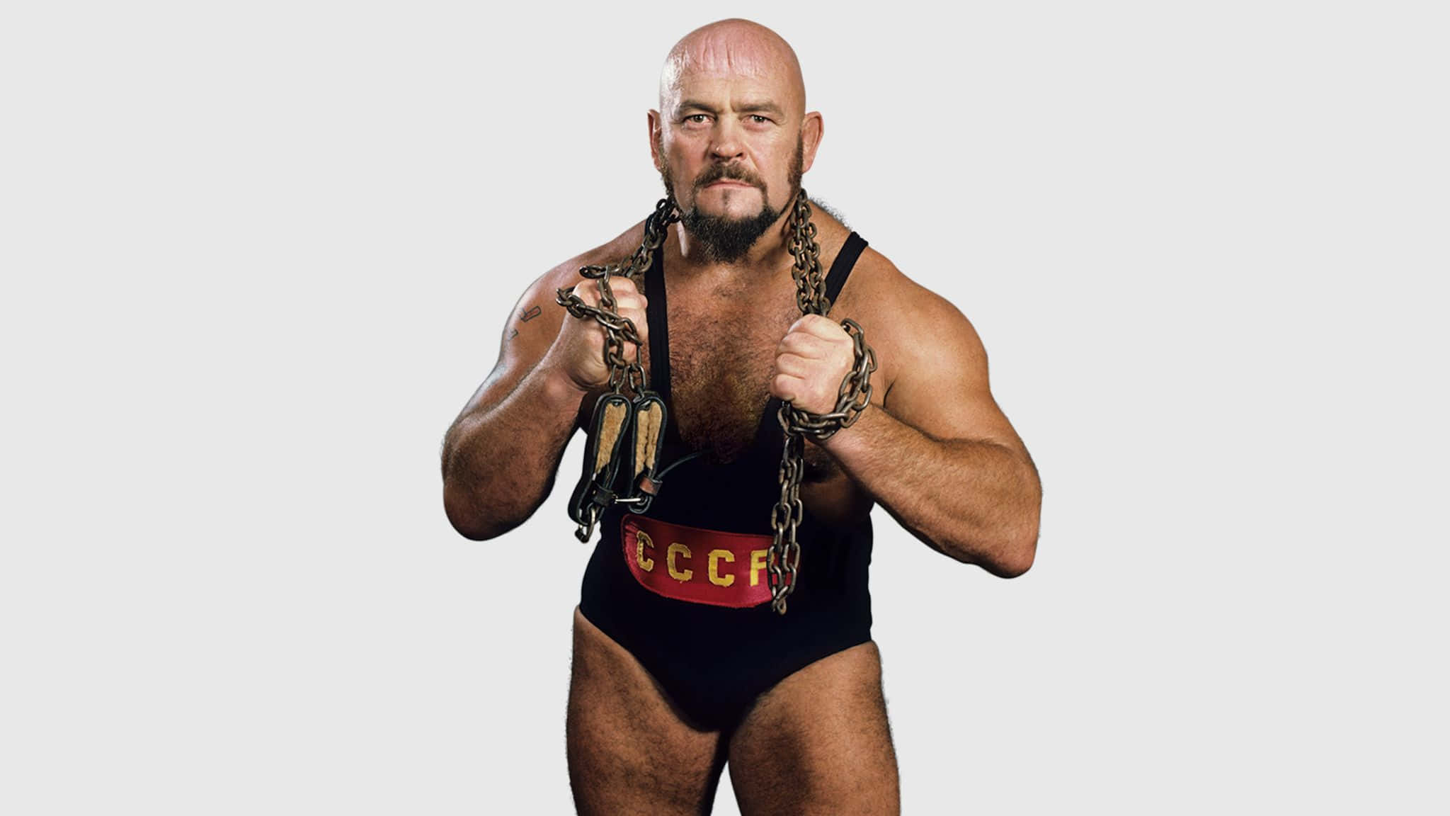 Ivan Koloff, black singlet, red CCCF belt, Full HD Desktop Wallpaper