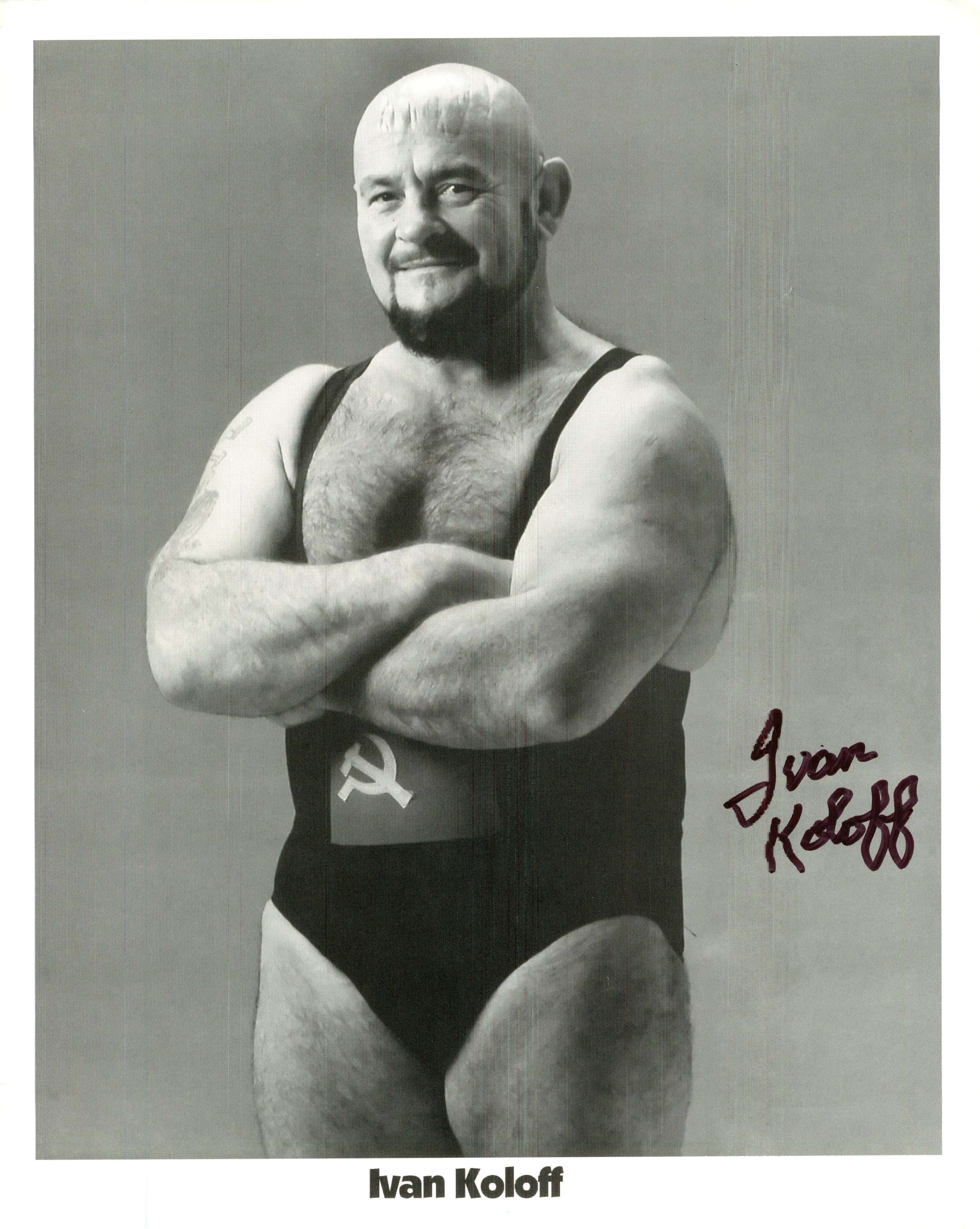Ivan Koloff, grayscale, singlet, 2K Phone Wallpaper
