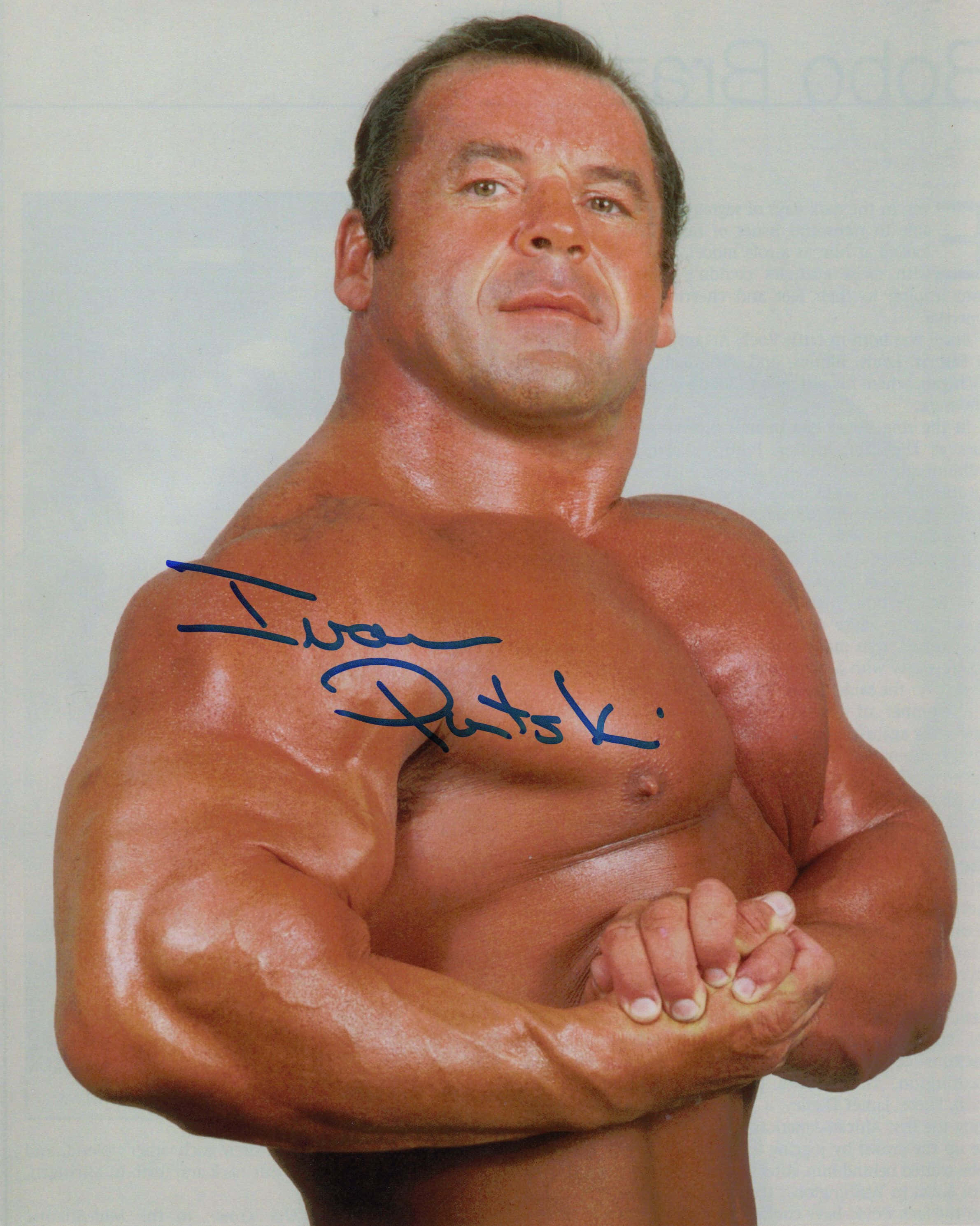 Ivan Putski, signed portrait, muscular man, 2K Phone Wallpaper