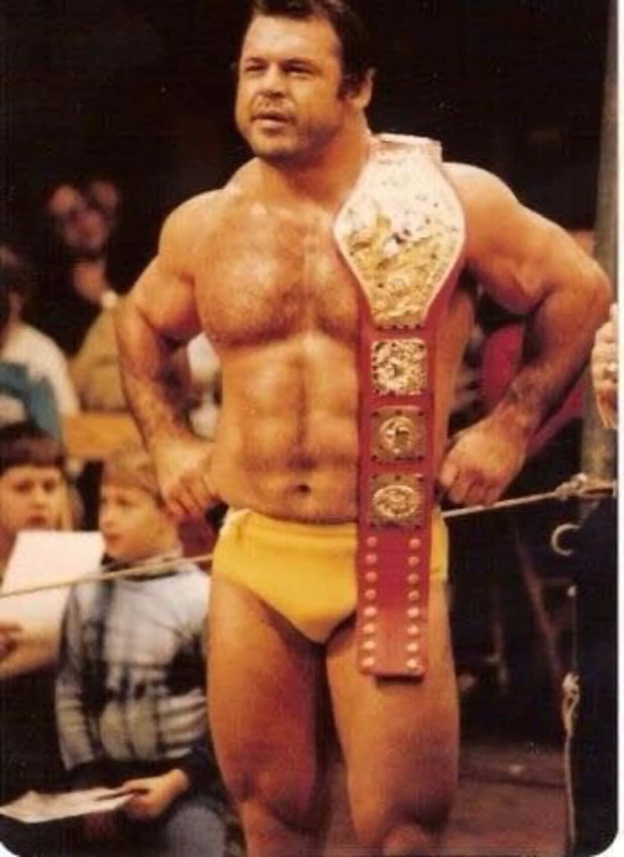 Ivan Putski, championship belt, yellow trunks, HD Phone Wallpaper