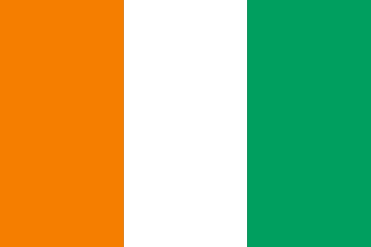 Ivory Coast, orange, white, SD Desktop Wallpaper