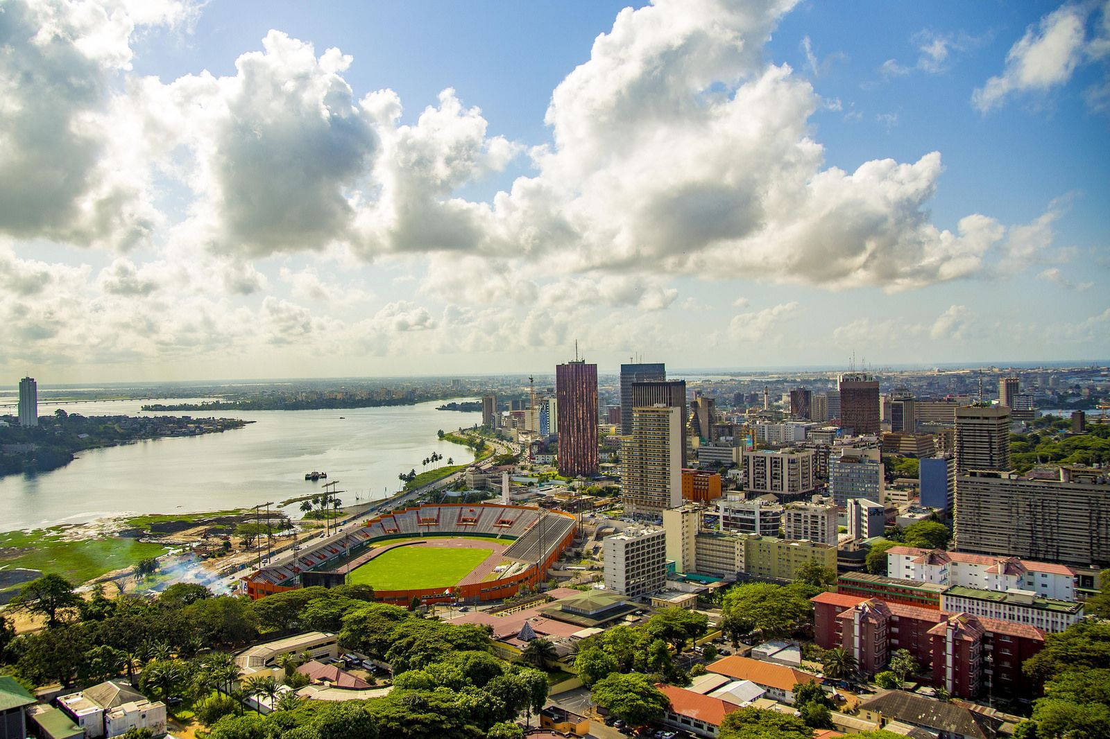Ivory Coast, football field, stadium, HD Desktop Wallpaper